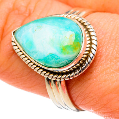 Larimar Rings handcrafted by Ana Silver Co - RING97560