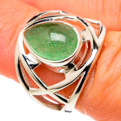 Green Aventurine Rings handcrafted by Ana Silver Co - RING97563