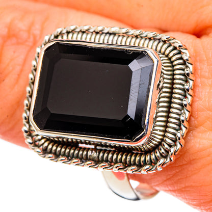 Black Onyx Rings handcrafted by Ana Silver Co - RING97573