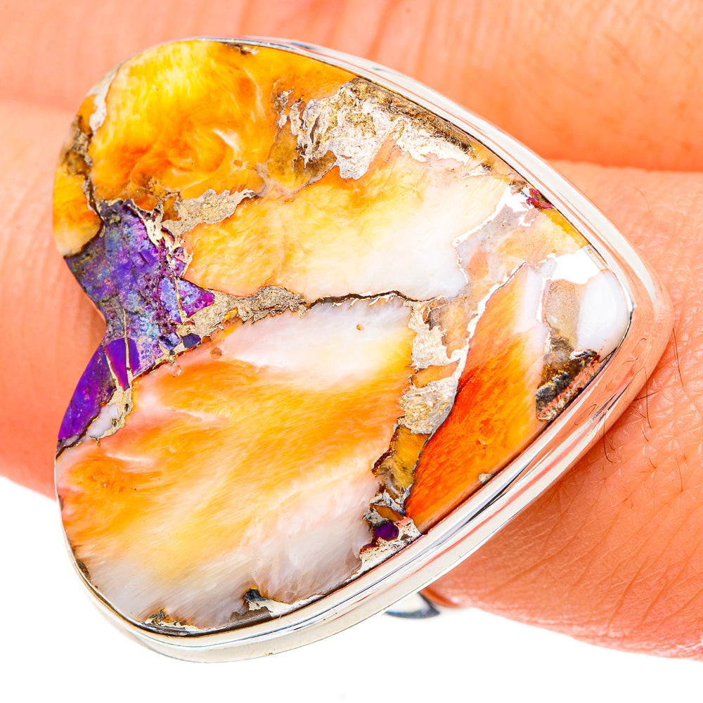 Spiny Oyster Turquoise Rings handcrafted by Ana Silver Co - RING97579