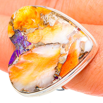 Spiny Oyster Turquoise Rings handcrafted by Ana Silver Co - RING97579