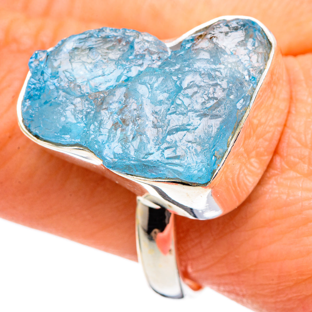 Aquamarine Rings handcrafted by Ana Silver Co - RING97587