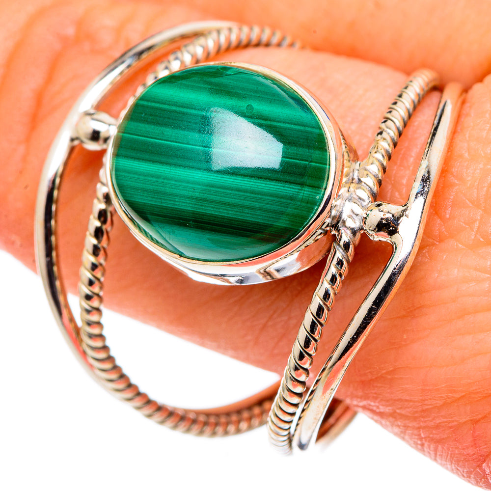 Malachite Rings handcrafted by Ana Silver Co - RING97591