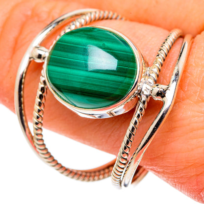 Malachite Rings handcrafted by Ana Silver Co - RING97591