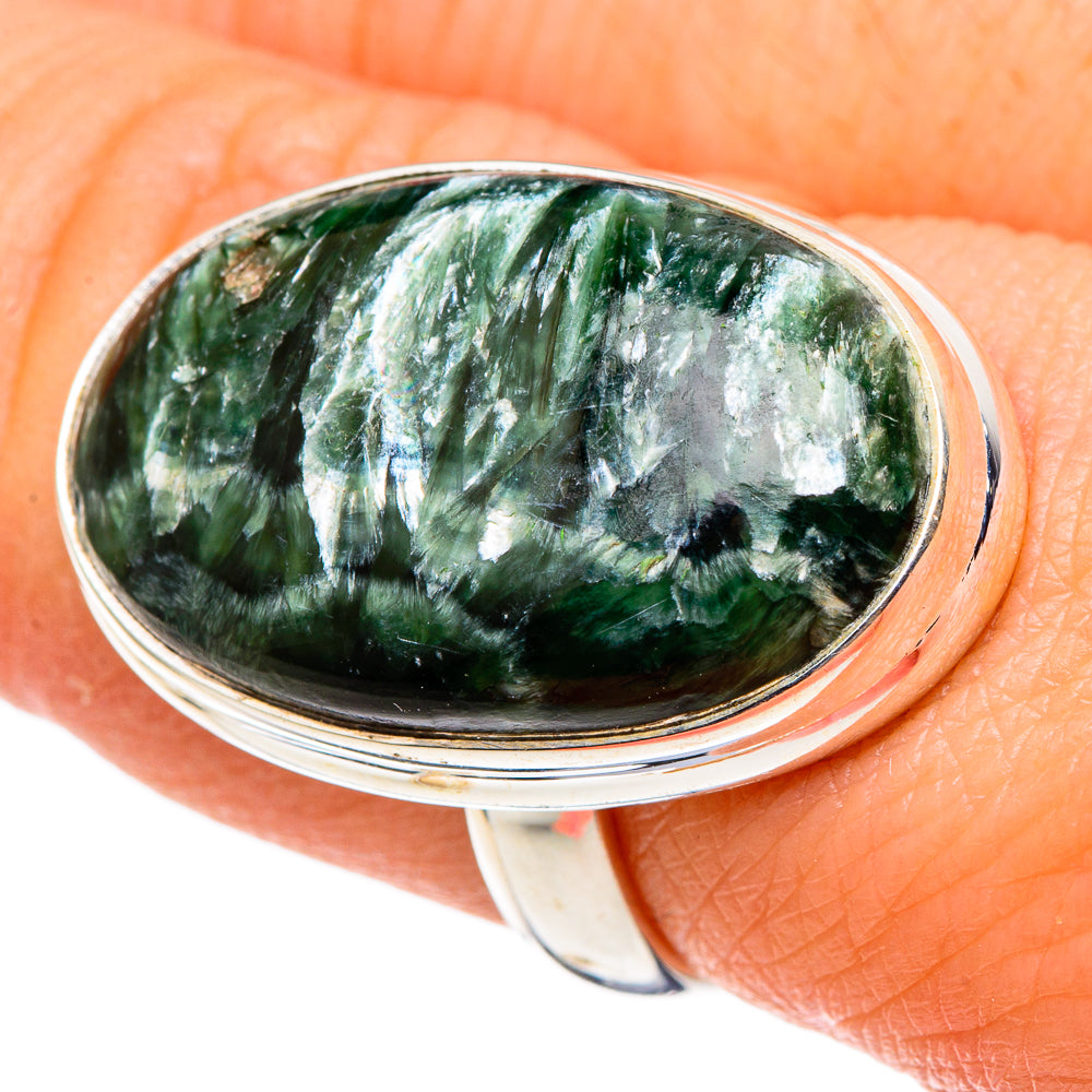 Seraphinite Rings handcrafted by Ana Silver Co - RING97594