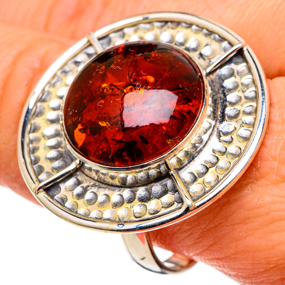 Baltic Amber Rings handcrafted by Ana Silver Co - RING97601