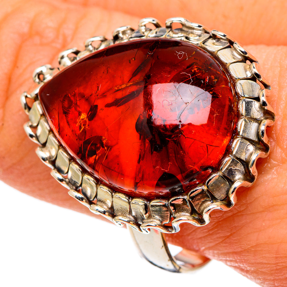 Baltic Amber Rings handcrafted by Ana Silver Co - RING97602
