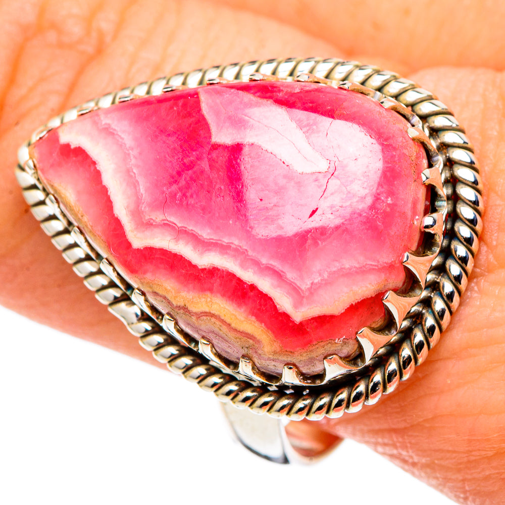 Rhodochrosite Rings handcrafted by Ana Silver Co - RING97603