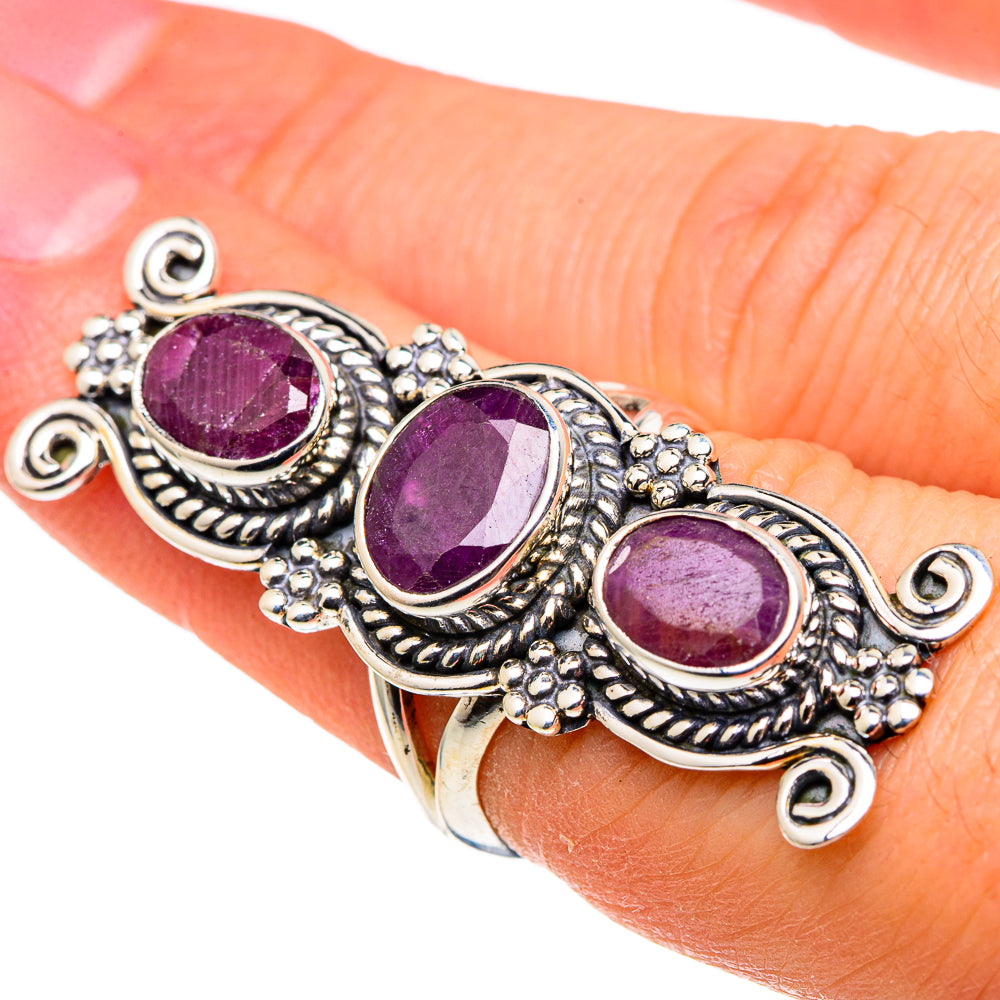 Ruby Rings handcrafted by Ana Silver Co - RING97605