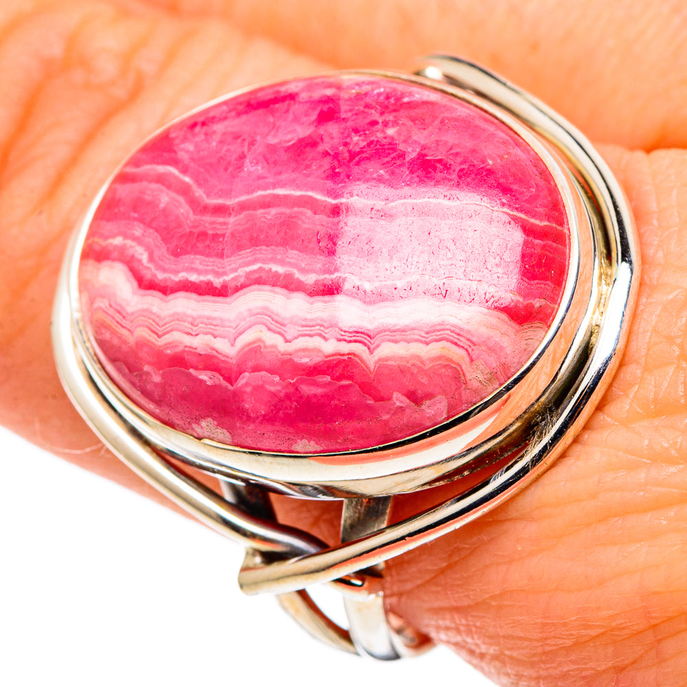 Rhodochrosite Rings handcrafted by Ana Silver Co - RING97606