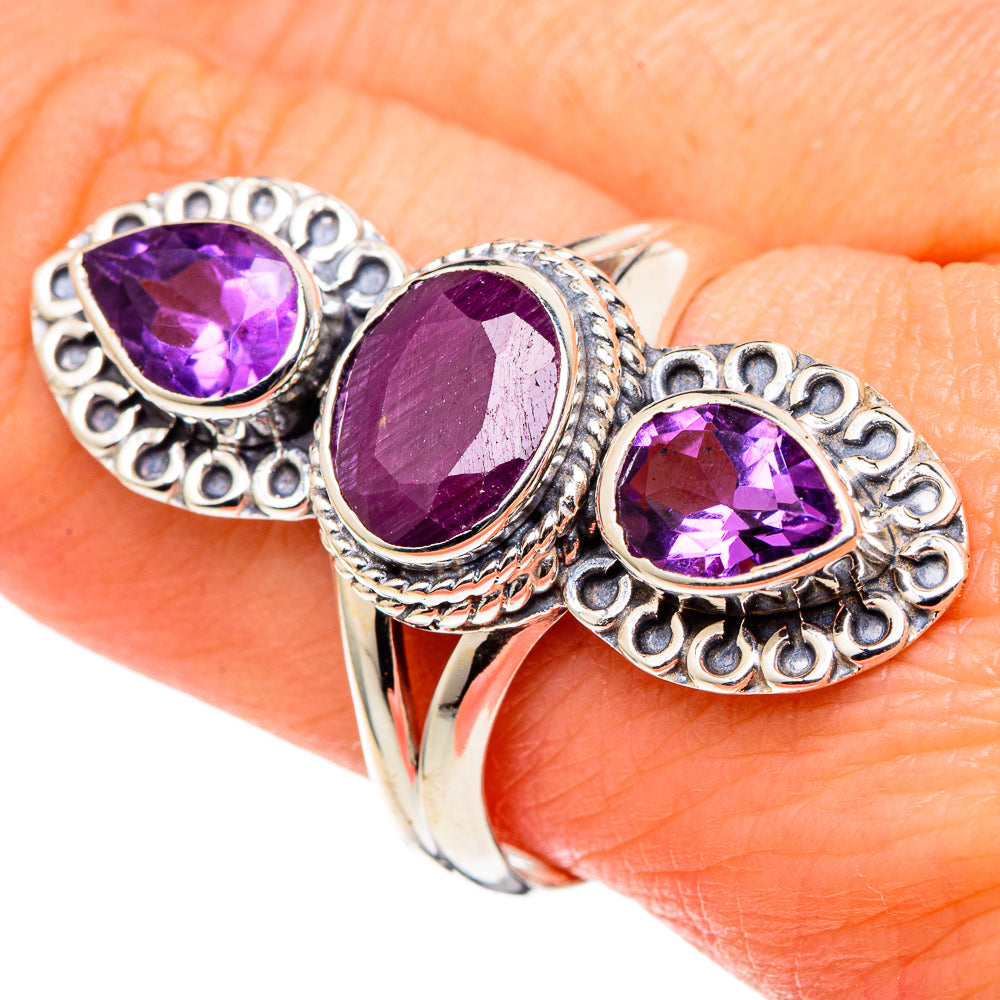 Ruby Rings handcrafted by Ana Silver Co - RING97613