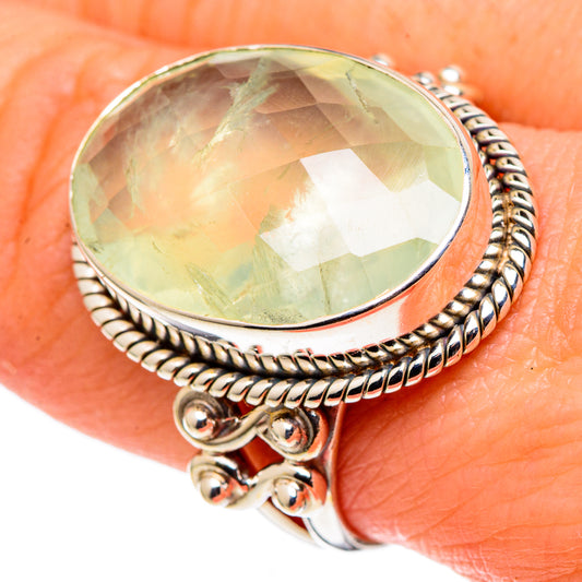 Prehnite Rings handcrafted by Ana Silver Co - RING97624