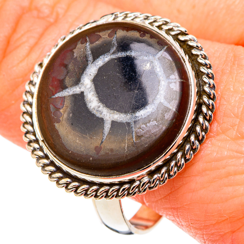 Septarian Geode Rings handcrafted by Ana Silver Co - RING97630