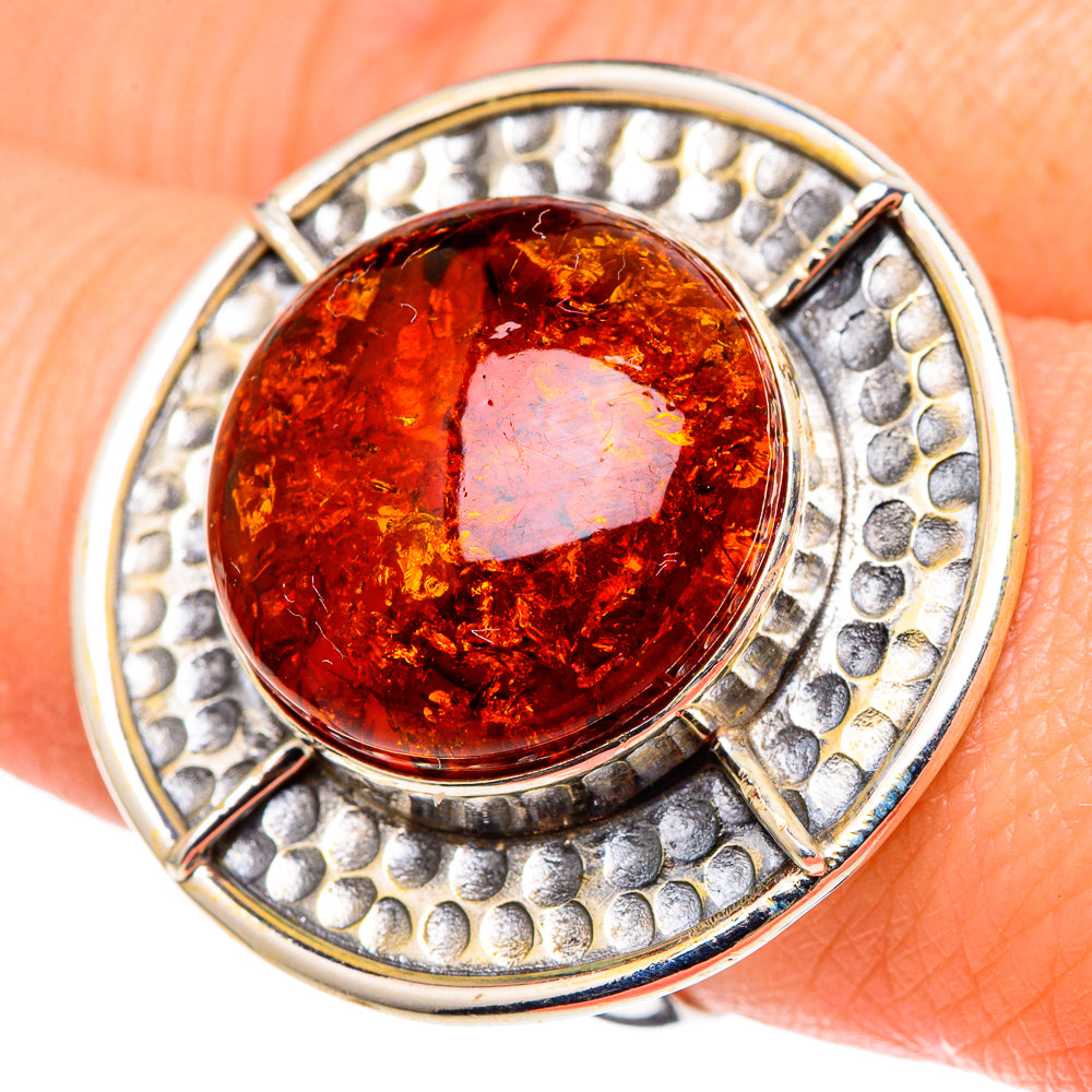 Baltic Amber Rings handcrafted by Ana Silver Co - RING97632