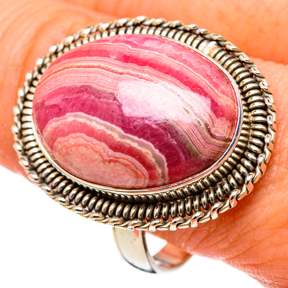 Rhodochrosite Rings handcrafted by Ana Silver Co - RING97636