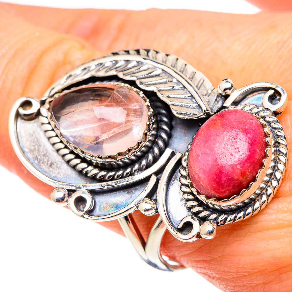 Rose Quartz Rings handcrafted by Ana Silver Co - RING97639