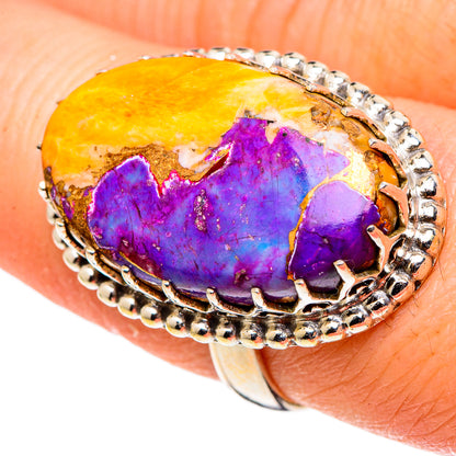 Spiny Oyster Turquoise Rings handcrafted by Ana Silver Co - RING97643
