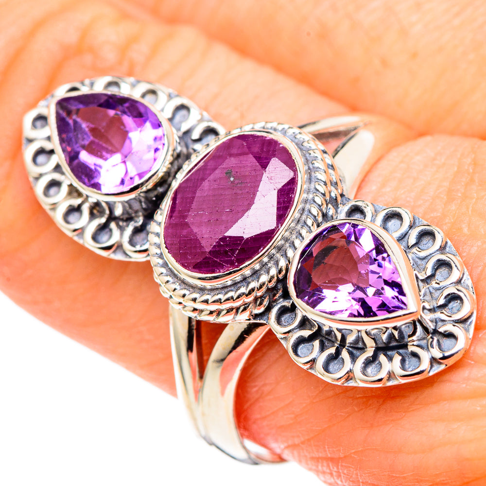 Ruby Rings handcrafted by Ana Silver Co - RING97645