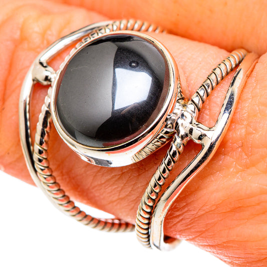 Hematite Rings handcrafted by Ana Silver Co - RING97650