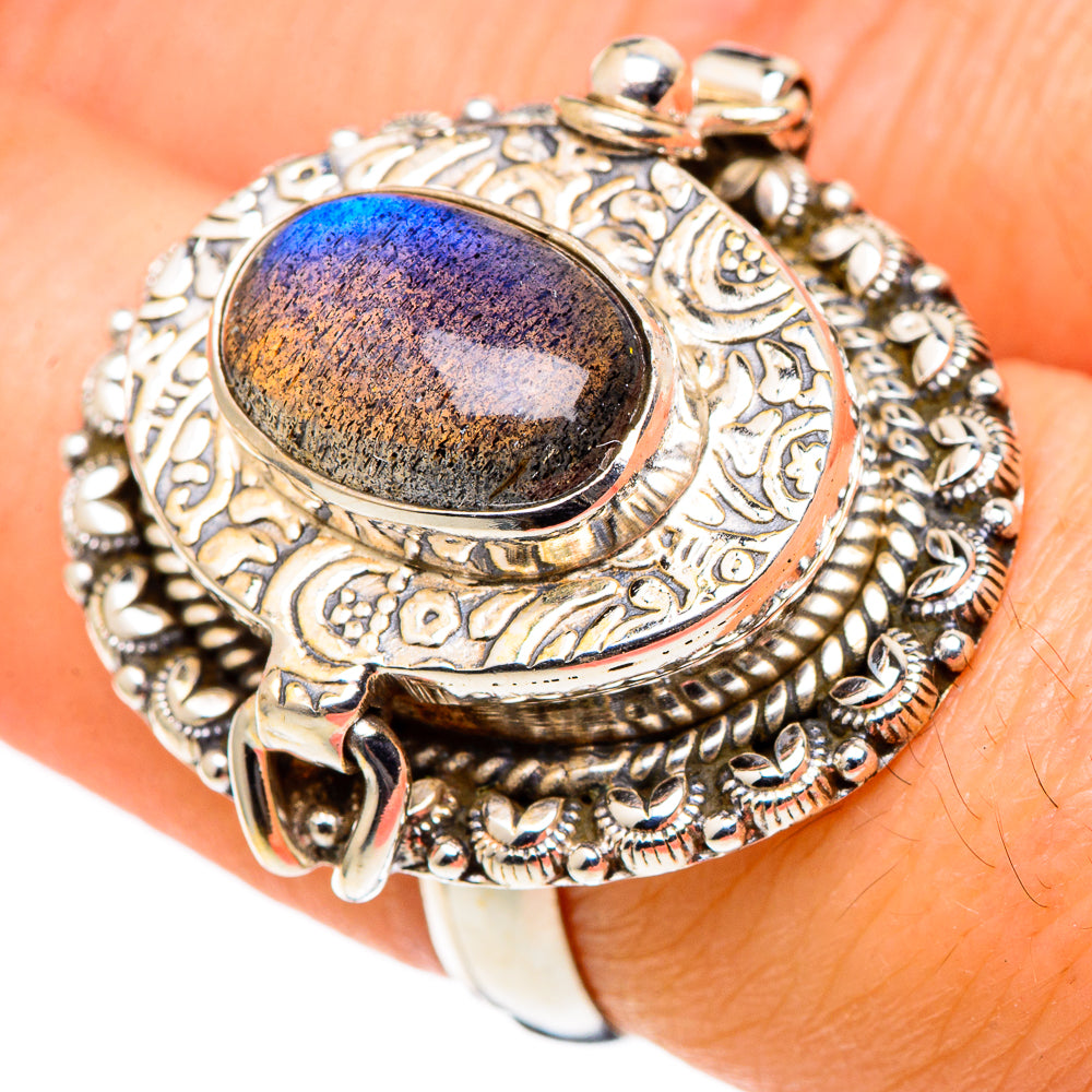 Labradorite Rings handcrafted by Ana Silver Co - RING97653