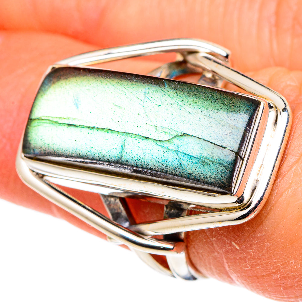 Labradorite Rings handcrafted by Ana Silver Co - RING97656