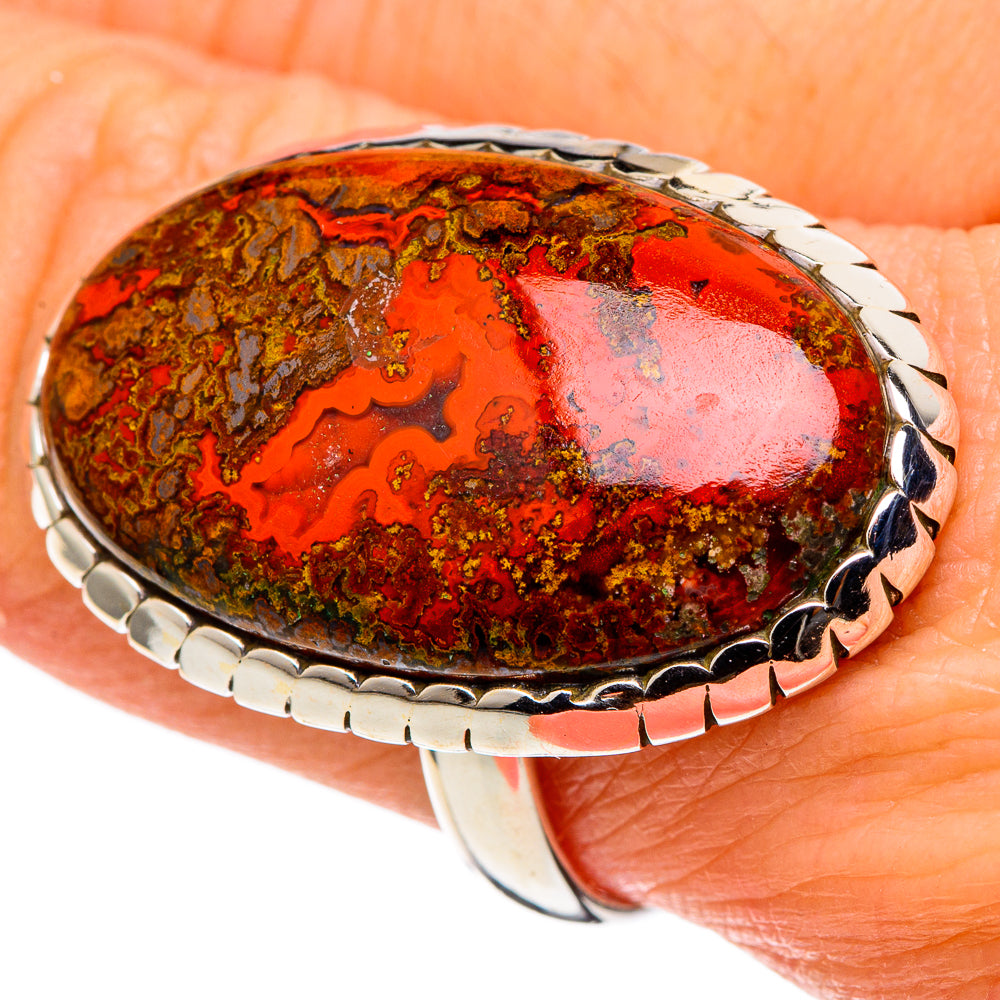 Moroccan Agate Rings handcrafted by Ana Silver Co - RING97659