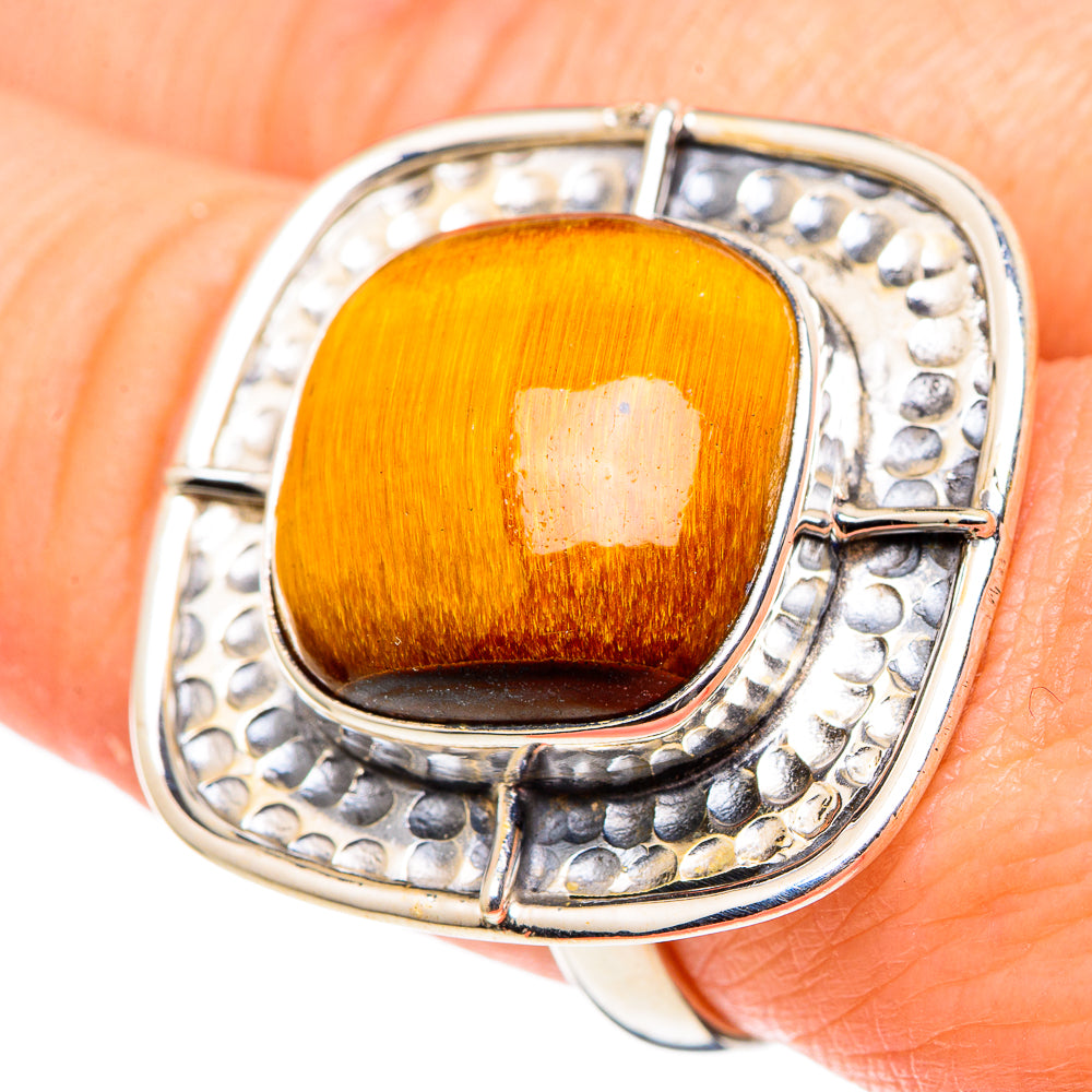 Tiger Eye Rings handcrafted by Ana Silver Co - RING97660