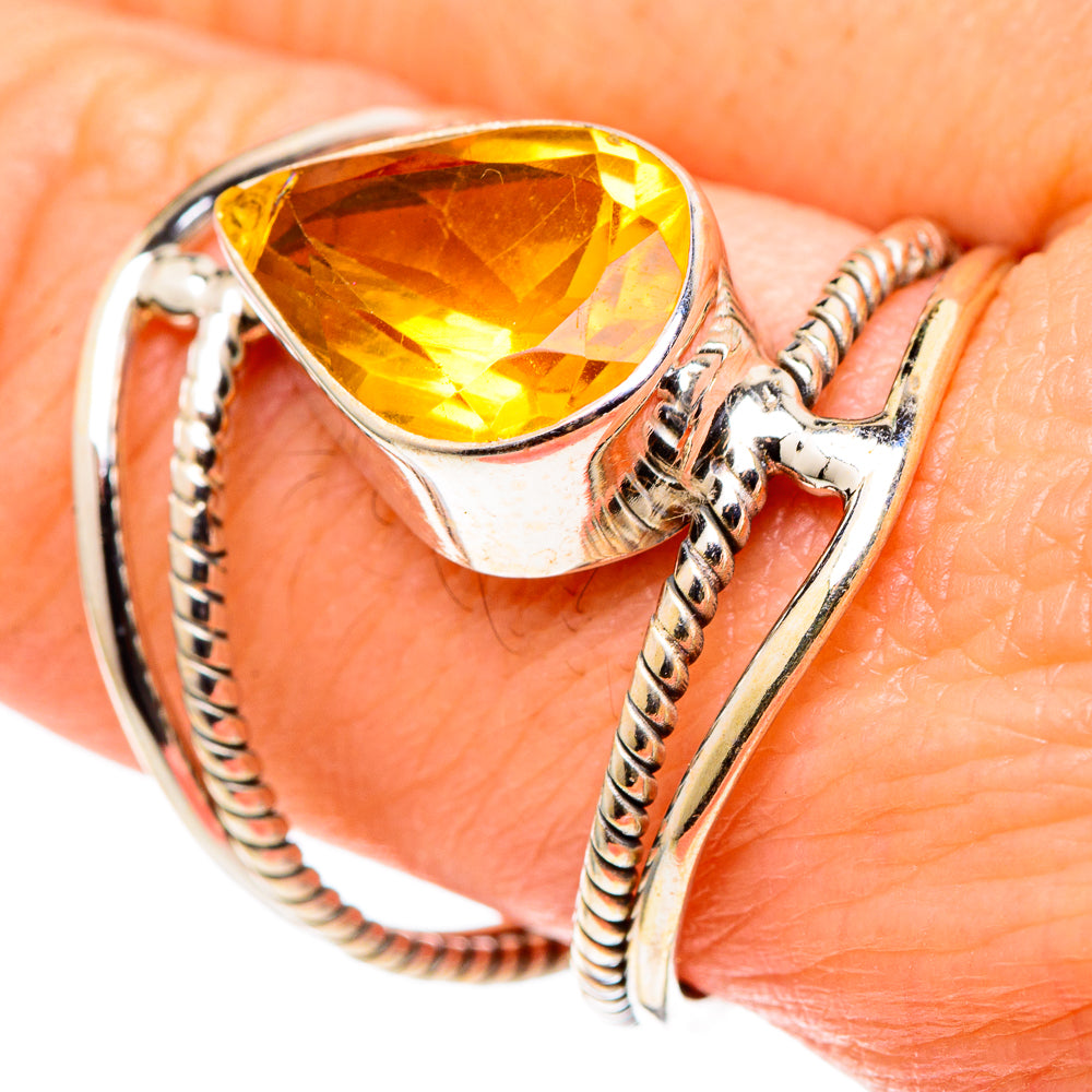 Citrine Rings handcrafted by Ana Silver Co - RING97664