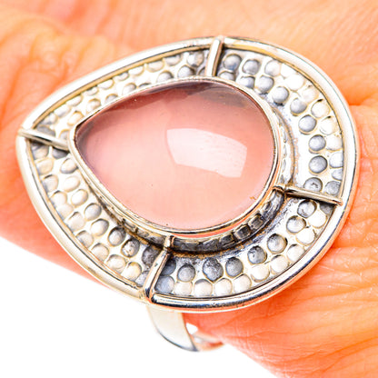 Rose Quartz Rings handcrafted by Ana Silver Co - RING97667