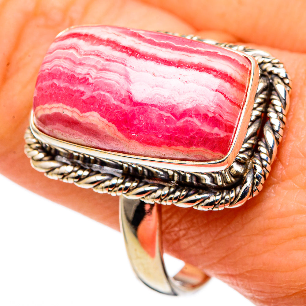 Rhodochrosite Rings handcrafted by Ana Silver Co - RING97668