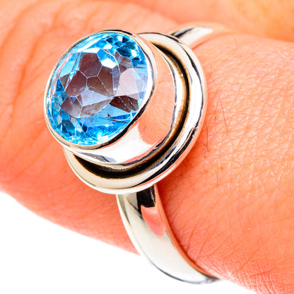 Blue Topaz Rings handcrafted by Ana Silver Co - RING97677