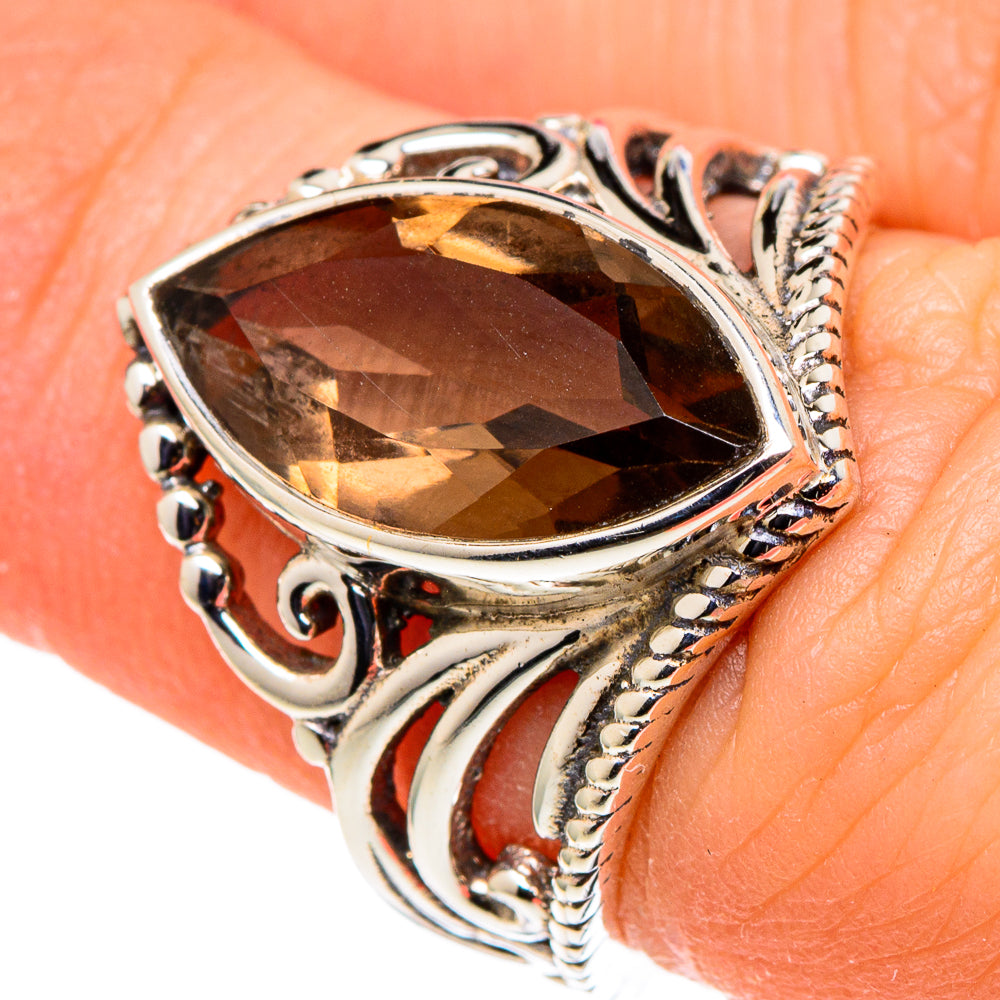 Smoky Quartz Rings handcrafted by Ana Silver Co - RING97681