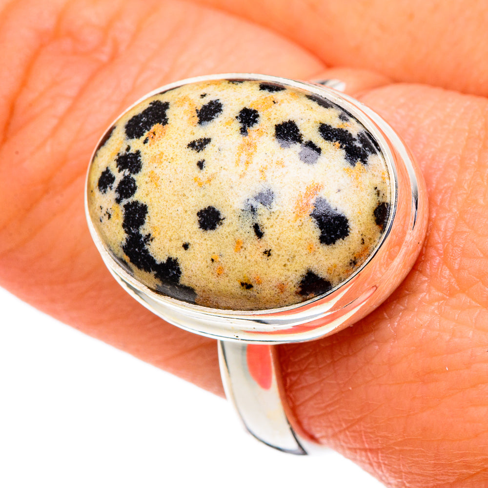Dalmatian Jasper Rings handcrafted by Ana Silver Co - RING97682