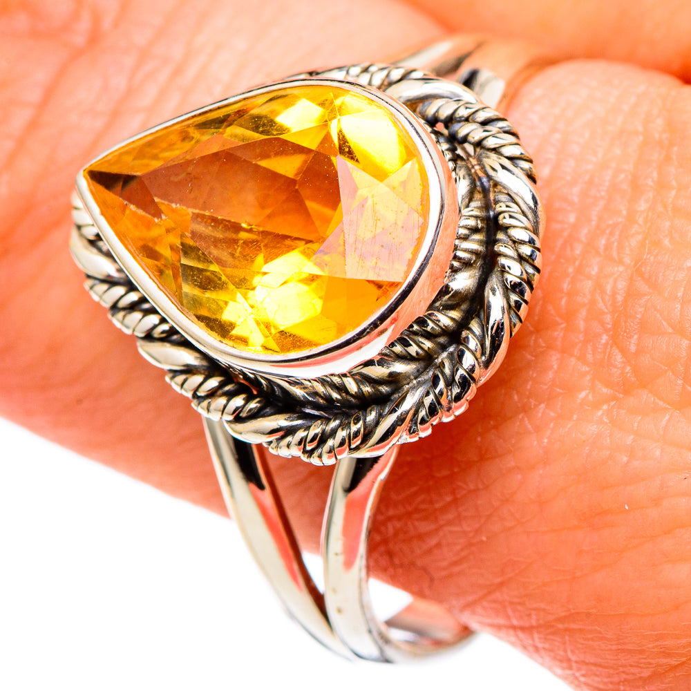 Citrine Rings handcrafted by Ana Silver Co - RING97684