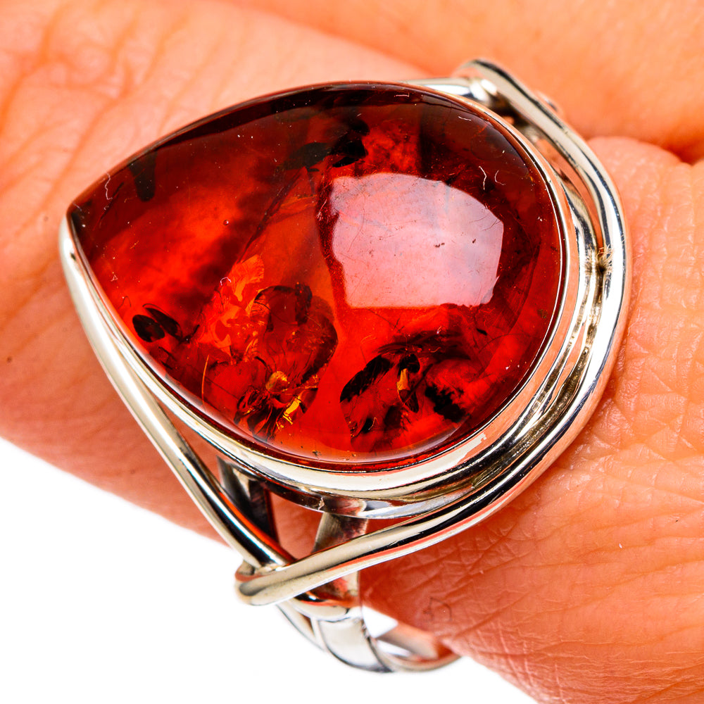 Baltic Amber Rings handcrafted by Ana Silver Co - RING97685