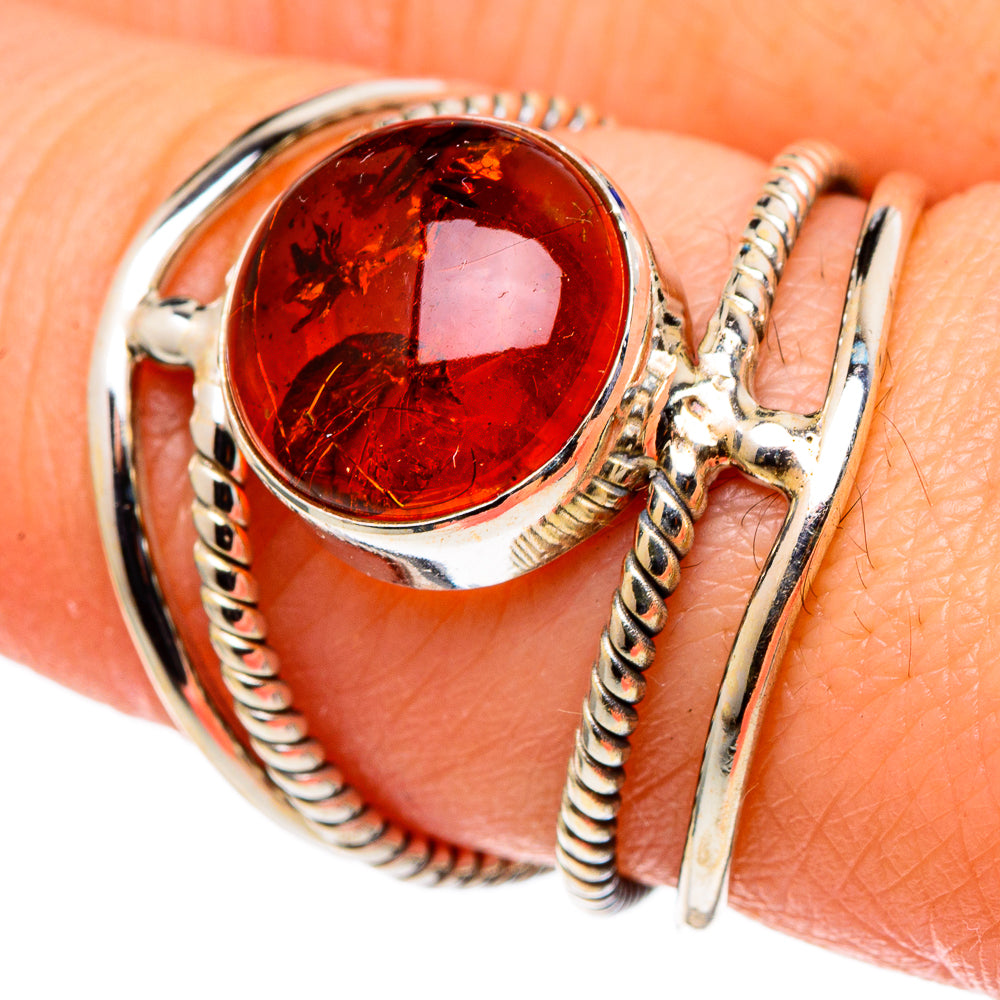 Baltic Amber Rings handcrafted by Ana Silver Co - RING97686