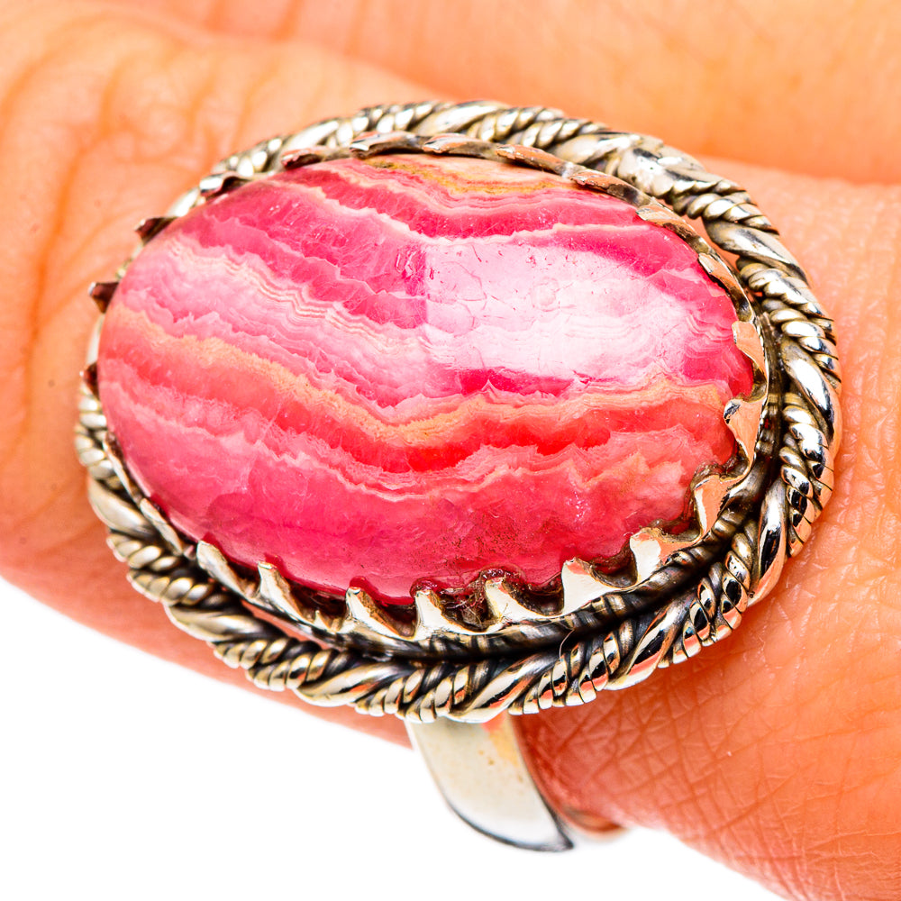 Rhodochrosite Rings handcrafted by Ana Silver Co - RING97688
