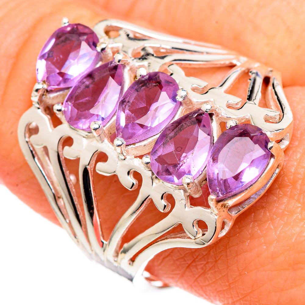Color Change Alexandrite (lab.) Rings handcrafted by Ana Silver Co - RING97692