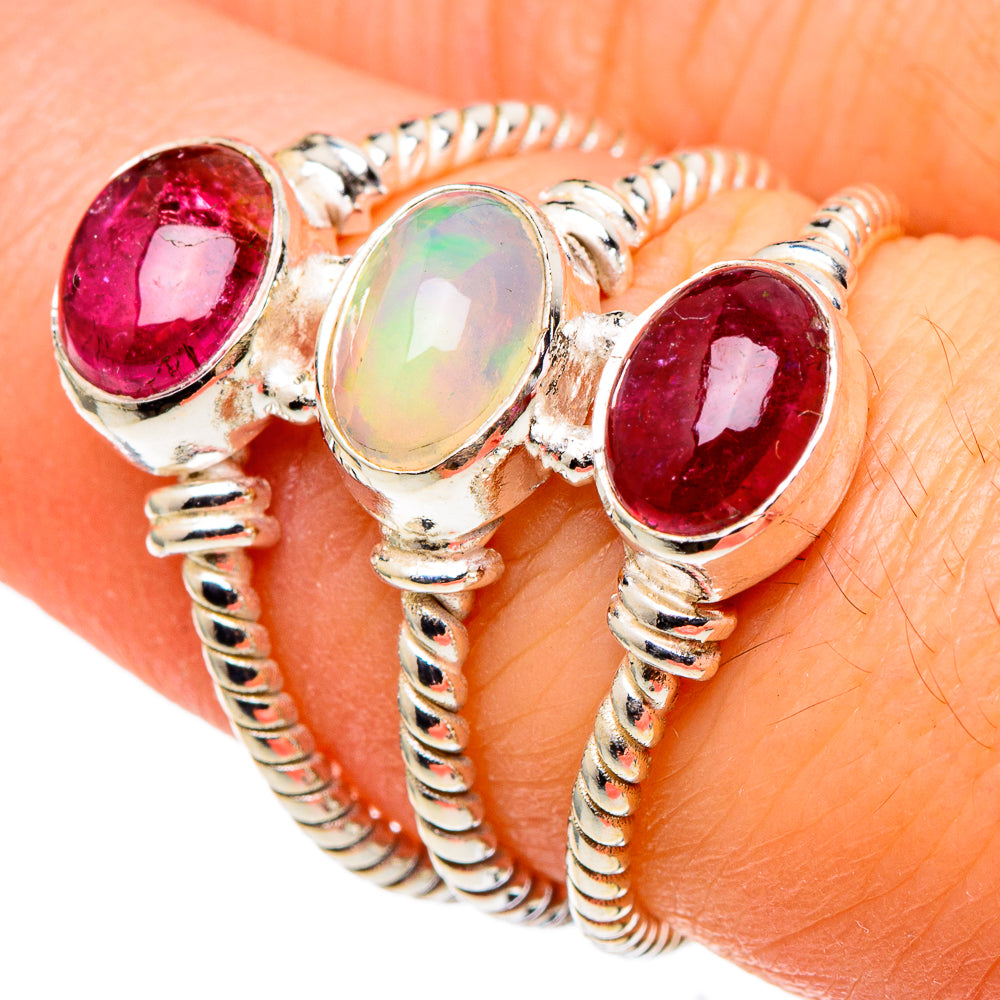 Ethiopian Opal Rings handcrafted by Ana Silver Co - RING97702