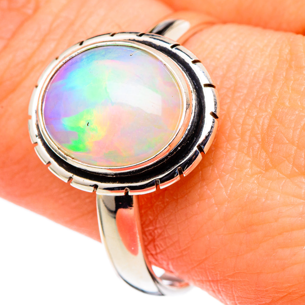 Ethiopian Opal Rings handcrafted by Ana Silver Co - RING97703