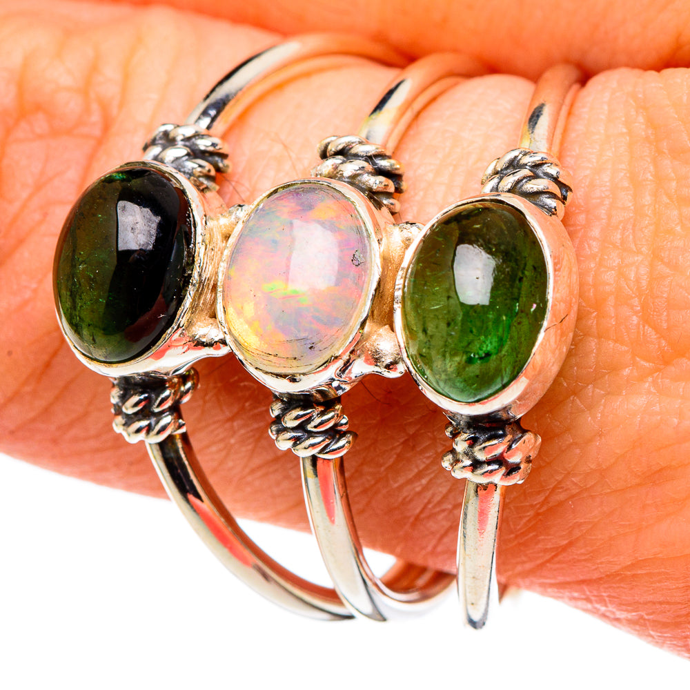 Ethiopian Opal Rings handcrafted by Ana Silver Co - RING97704