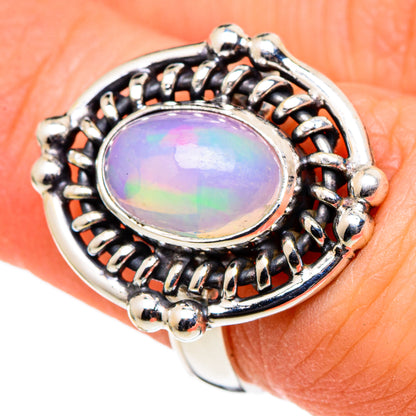 Ethiopian Opal Rings handcrafted by Ana Silver Co - RING97705