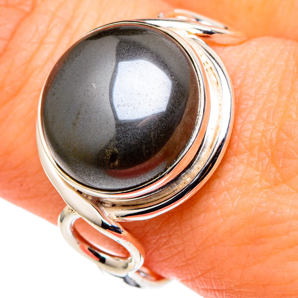 Hematite Rings handcrafted by Ana Silver Co - RING97706