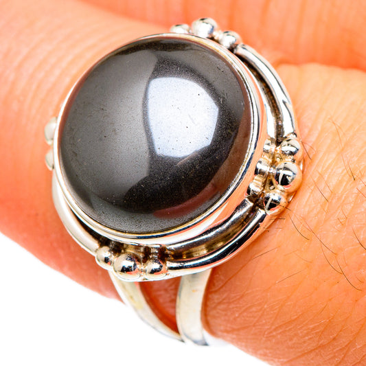 Hematite Rings handcrafted by Ana Silver Co - RING97707