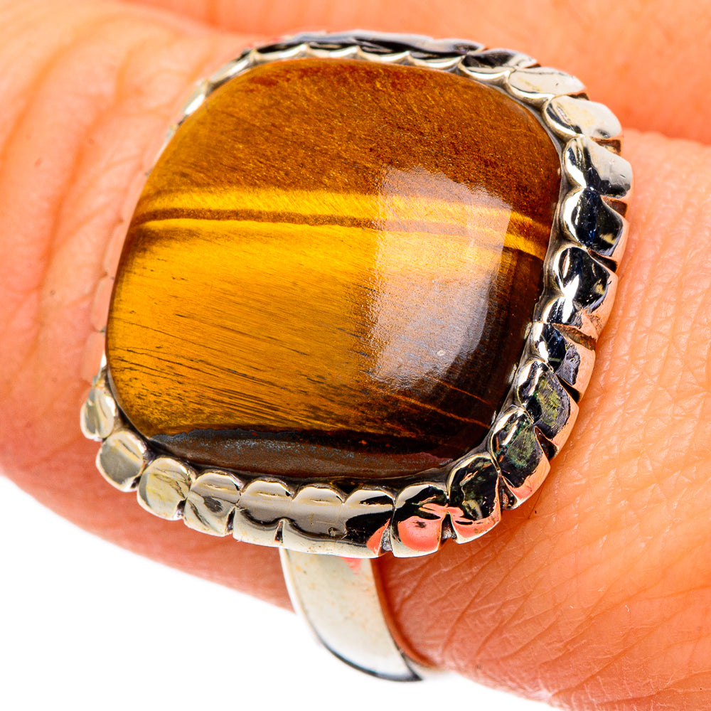 Tiger Eye Rings handcrafted by Ana Silver Co - RING97721