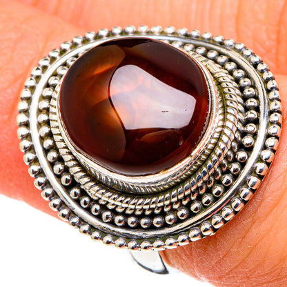 Mexican Fire Agate Rings handcrafted by Ana Silver Co - RING97722