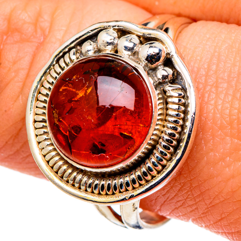 Baltic Amber Rings handcrafted by Ana Silver Co - RING97726