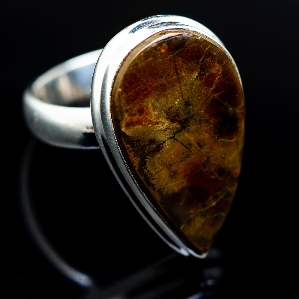 Ammolite Rings handcrafted by Ana Silver Co - RING977271