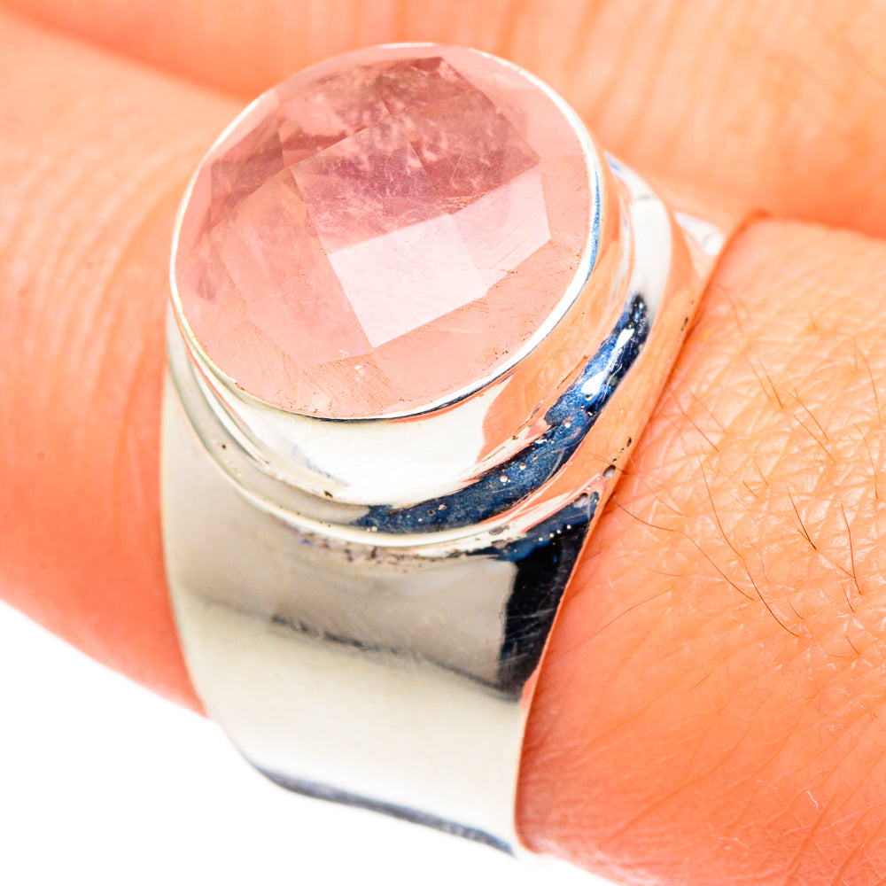 Rose Quartz Rings handcrafted by Ana Silver Co - RING97728