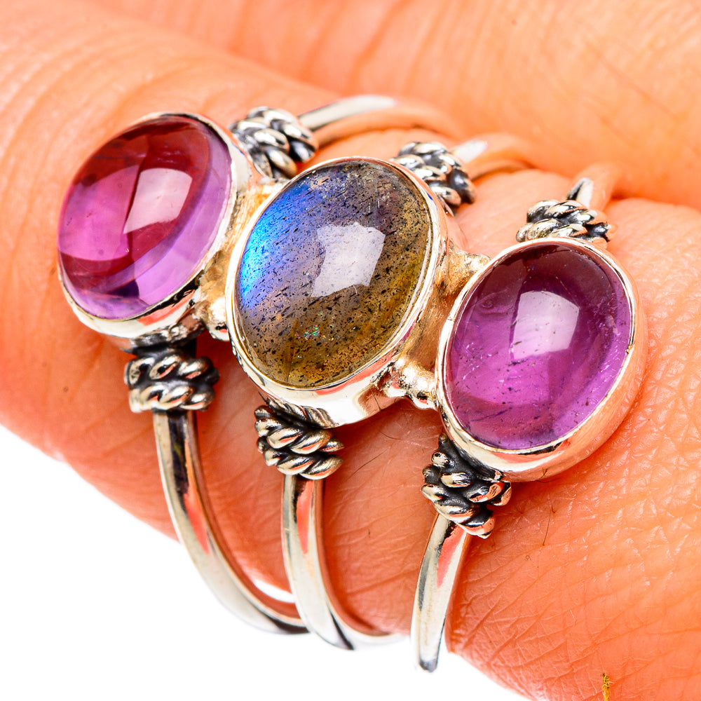 Labradorite Rings handcrafted by Ana Silver Co - RING97741